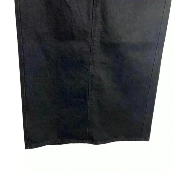 SNACKS! MOTHER candy stick denim maxi skirt in licorice Size 27 - Picture 4 of 15